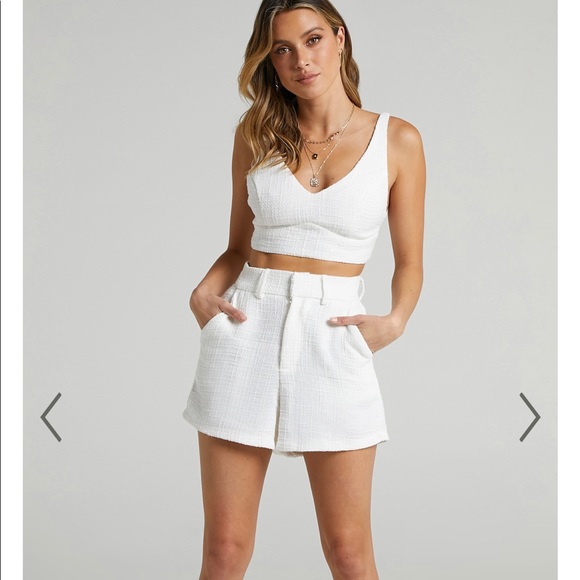 Showpo. Tops - COPY - twill 2 piece set- NWT
